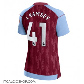 Aston Villa Jacob Ramsey #41 Prima Maglia Femmina 2023-24 Manica Corta